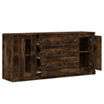 Sideboards 3 pcs Smoked Oak Engineered Wood