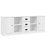 Sideboards 3 pcs White Engineered Wood