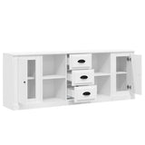Sideboards 3 pcs White Engineered Wood