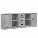 Sideboards 3 pcs Concrete Grey Engineered Wood