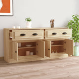 Sideboards 2 pcs Sonoma Oak Engineered Wood - Side View
