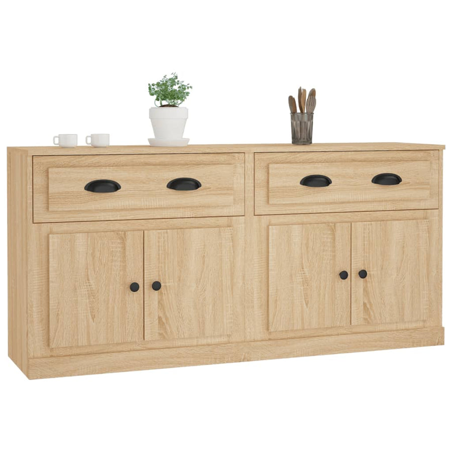 Sideboards 2 pcs Sonoma Oak Engineered Wood