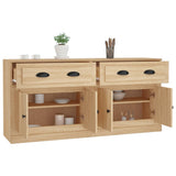 Sideboards 2 pcs Sonoma Oak Engineered Wood - 45-Degree Angle