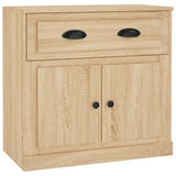 Sideboards 2 pcs Sonoma Oak Engineered Wood - Close-Up Angle