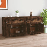 Sideboards 2 pcs Smoked Oak Engineered Wood