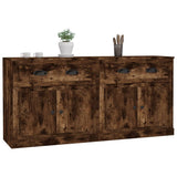 Sideboards 2 pcs Smoked Oak Engineered Wood