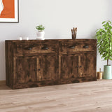 Sideboards 2 pcs Smoked Oak Engineered Wood