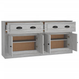 Sideboards 2 pcs Grey Sonoma Engineered Wood - Rear View