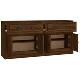 Sideboards 2 pcs Brown Oak Engineered Wood