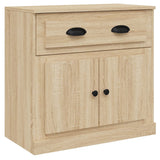 Sideboards 3 pcs Sonoma Oak Engineered Wood - Rear View