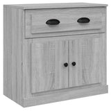 Sideboards 3 pcs Grey Sonoma Engineered Wood - Rear View