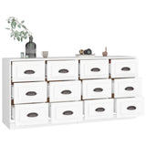 Sideboards 2 pcs White Engineered Wood