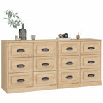 Sideboards 2 pcs Sonoma Oak Engineered Wood