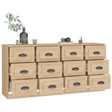 Sideboards 2 pcs Sonoma Oak Engineered Wood - Top-Down View