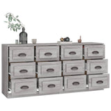 Sideboards 2 pcs Grey Sonoma Engineered Wood - Top-Down View