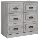 Sideboards 3 pcs Grey Sonoma Engineered Wood - Close-Up Angle