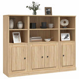 Highboards 3 pcs Sonoma Oak Engineered Wood