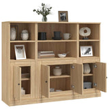 Highboards 3 pcs Sonoma Oak Engineered Wood