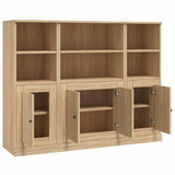 Highboards 3 pcs Sonoma Oak Engineered Wood