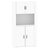 Highboard White Engineered Wood - Front View