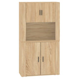 Highboard Sonoma Oak Engineered Wood - Front View