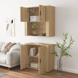 Highboard Sonoma Oak Engineered Wood - 45-Degree Angle
