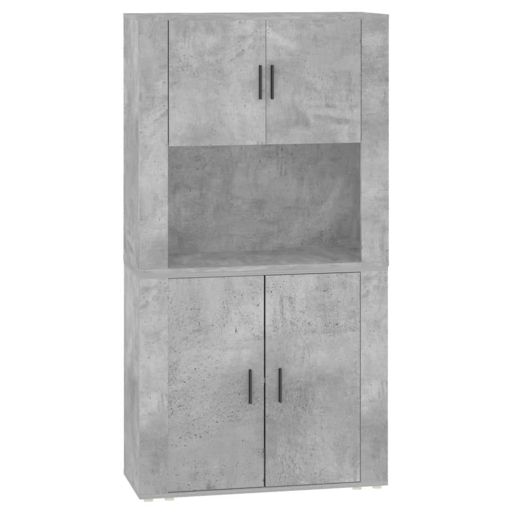Highboard Concrete Grey Engineered Wood