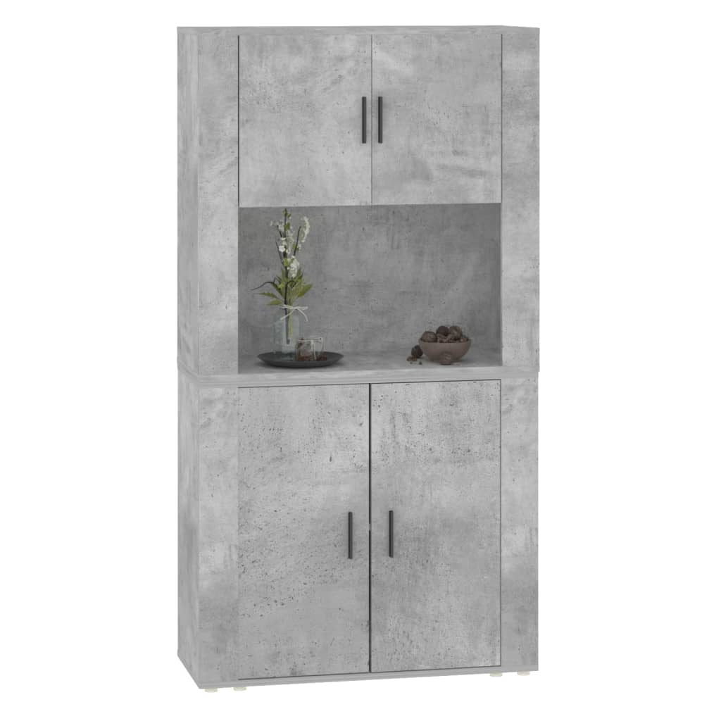 Highboard Concrete Grey Engineered Wood