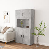 Highboard Concrete Grey Engineered Wood