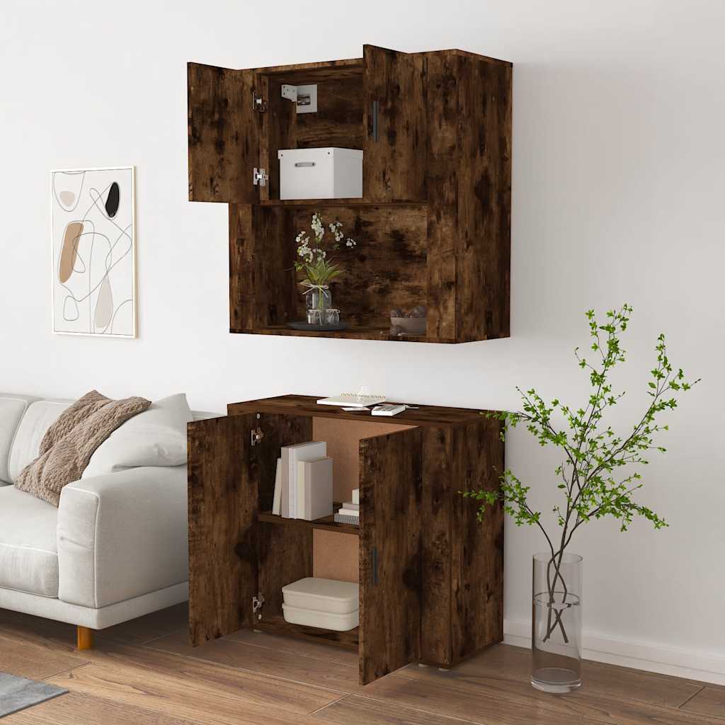 Highboard Smoked Oak Engineered Wood