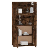 Highboard Smoked Oak Engineered Wood - Close-Up Angle