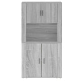 Highboard Grey Sonoma Engineered Wood - Low Angle