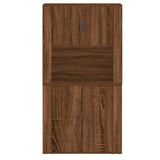 Highboard Brown Oak Engineered Wood