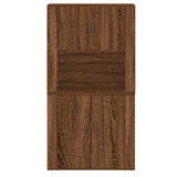 Highboard Brown Oak Engineered Wood - Low Angle