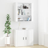 Highboard White Engineered Wood - Side View