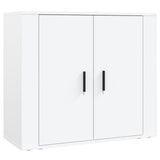 Highboard White Engineered Wood - Close-Up Angle