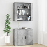 Highboard Concrete Grey Engineered Wood