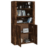 Highboard Smoked Oak Engineered Wood - 45-Degree Angle