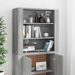 Highboard Grey Sonoma Engineered Wood