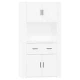 Highboard White Engineered Wood