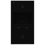 Highboard Black Engineered Wood