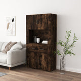 Highboard Smoked Oak Engineered Wood