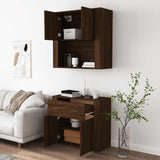 Highboard Brown Oak Engineered Wood