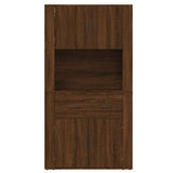 Highboard Brown Oak Engineered Wood - Low Angle