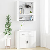 Highboard White Engineered Wood - Side View
