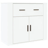 Highboard White Engineered Wood - Close-Up Angle