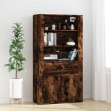 Highboard Smoked Oak Engineered Wood