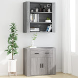 Highboard Grey Sonoma Engineered Wood