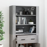 Highboard Grey Sonoma Engineered Wood - Top-Down View