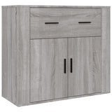 Highboard Grey Sonoma Engineered Wood - Close-Up Angle